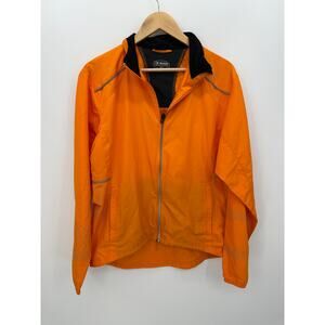 Sugoi Mens Orange Zap Jacket Size M Cycling Windbreaker Outdoors Rain Repellent